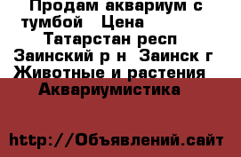 Продам аквариум с тумбой › Цена ­ 12 000 - Татарстан респ., Заинский р-н, Заинск г. Животные и растения » Аквариумистика   